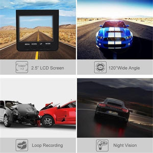 Mini Car HD Recorder 270 Degrees Rotatable 2.5" TFT LCD Screen With Night Vision